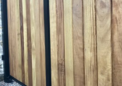 Automatic Wooden Driveway Gate Installed in Fife