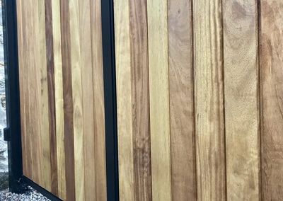 Automatic Wooden Driveway Gate Installed in Fife