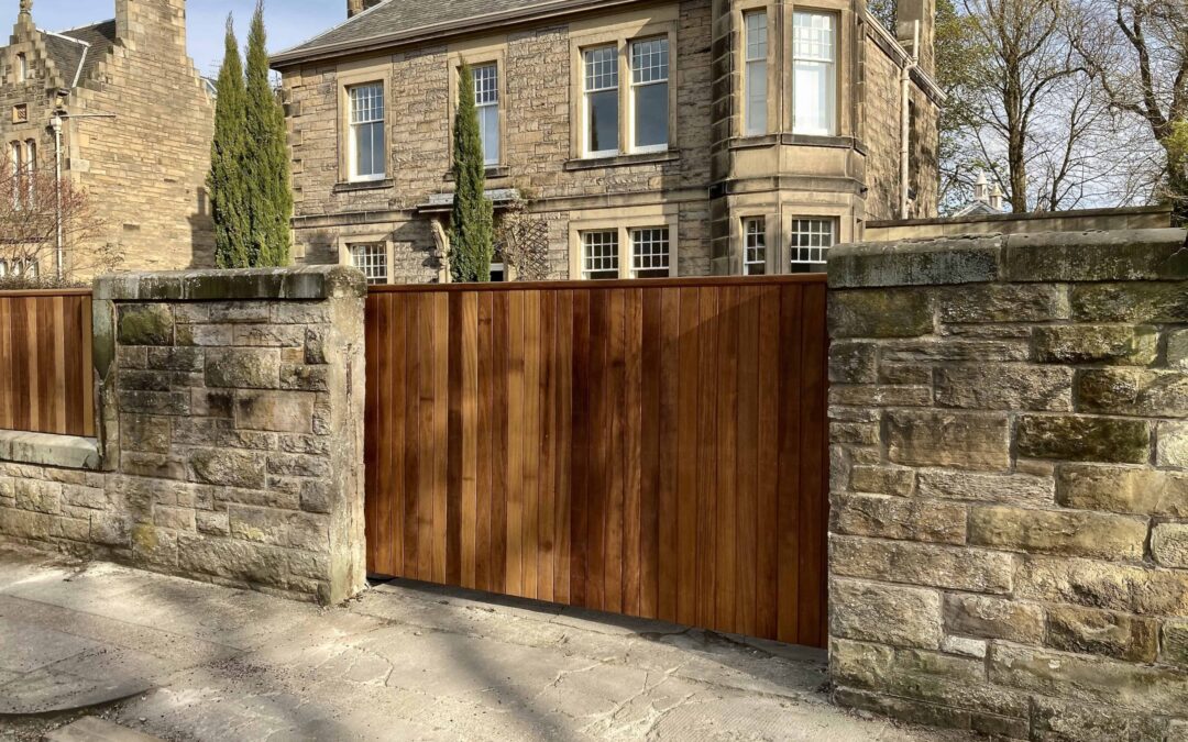 Handcrafted Bespoke Wooden Driveway Gates Edinburgh