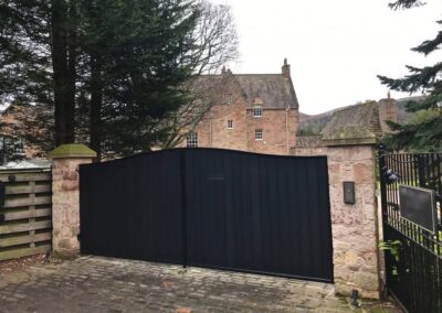 Automatic Aluminium Driveway Gates installed in Edinburgh