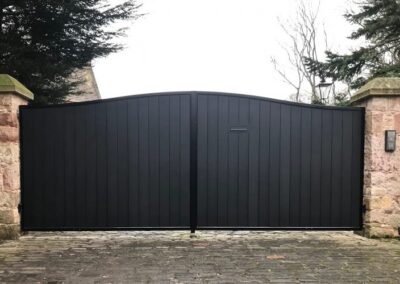 Automatic Aluminium Driveway Gates installed in Edinburgh