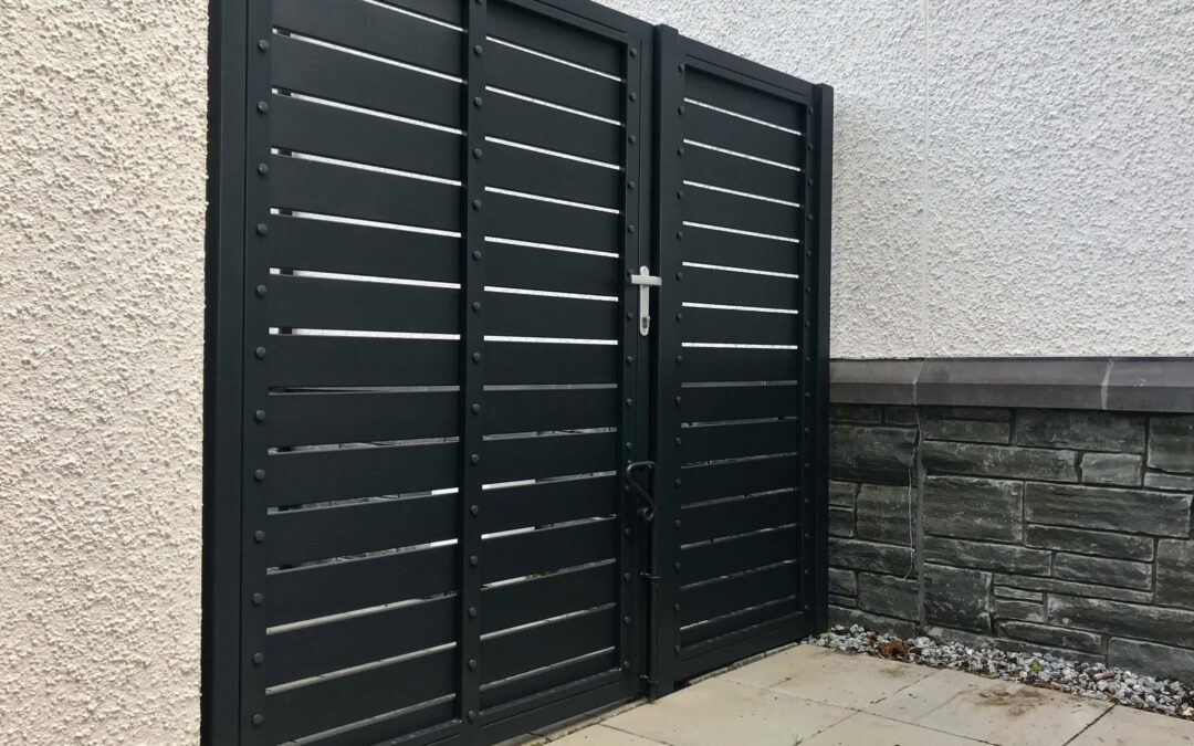 New Aluminium Pedestrian Gates with side Infill Panels Perth