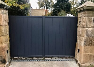 Automatic Aluminium Driveway Gates installed in Edinburgh