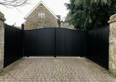 Automatic Aluminium Driveway Gates installed in Edinburgh