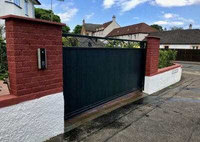 Automatic Aluminium Cantilever Sliding Gate installed in Edinburgh