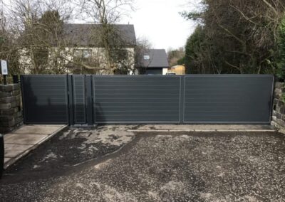 Automatic Aluminium Driveway Gates installed in Edinburgh
