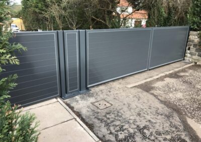 Automatic Aluminium Driveway Gates installed in Edinburgh