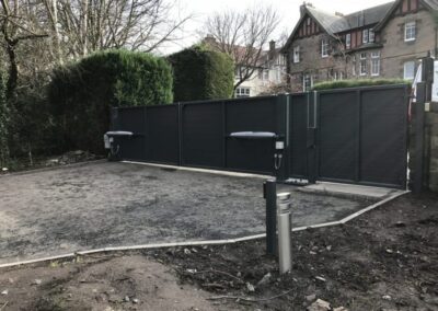 Automatic Aluminium Driveway Gates installed in Edinburgh
