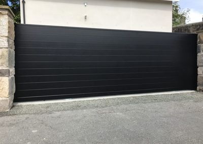 Automatic Aluminium Sliding Gate installed in Fife
