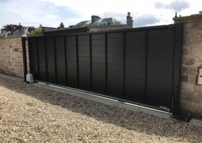 Automatic Aluminium Sliding Gate installed in Fife