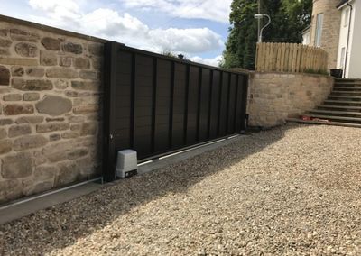 Automatic Aluminium Sliding Gate installed in Fife