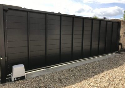 Automatic Aluminium Sliding Gate installed in Fife