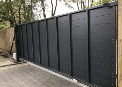 Automatic Aluminium Sliding Gate installed in Fife
