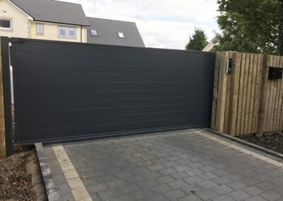Automatic Aluminium Sliding Gate installed in Fife