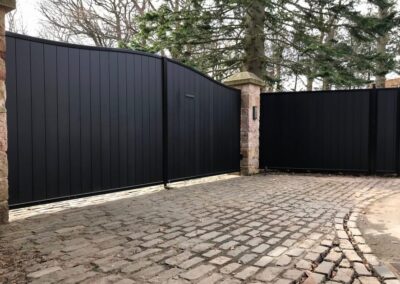 Automatic Aluminium Driveway Gates installed in Edinburgh