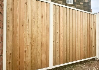 Automatic Wooden Driveway Gate Installed in Edinburgh