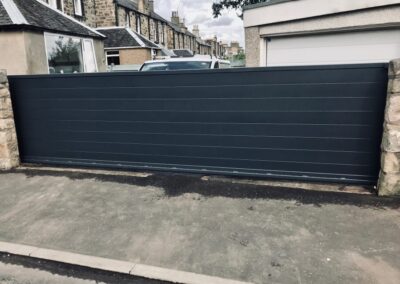 Automatic Aluminium Sliding Gate installed in Edinburgh