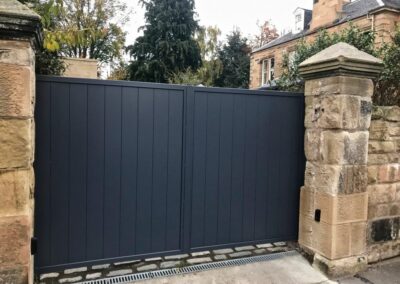 Automatic Aluminium Driveway Gates installed in Edinburgh
