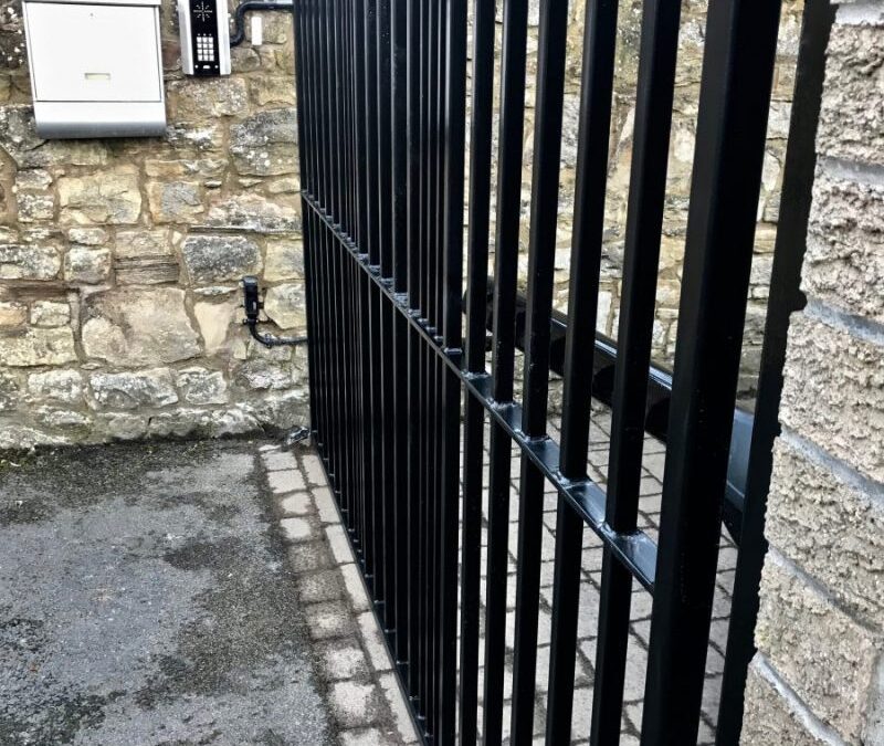 New Electric Steel Single Leaf Gate Edinburgh