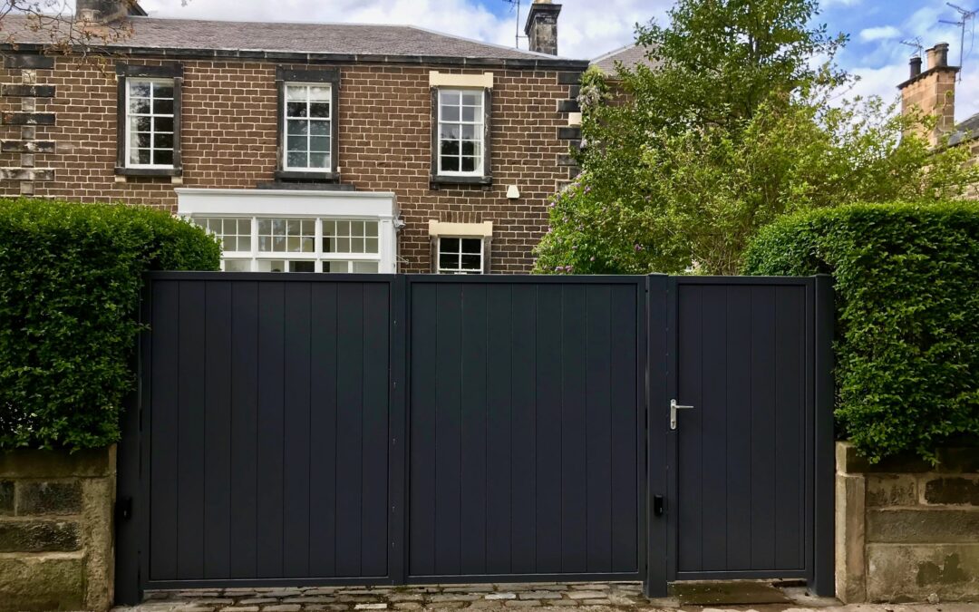 New Automatic Aluminium Driveway Gates Edinburgh