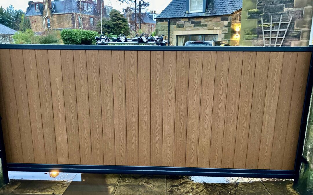 New Automatic Composite Cantilever Sliding Gate Edinburgh