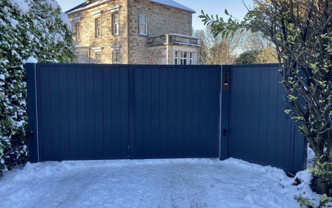 New Automatic Aluminium Driveway Gates Edinburgh