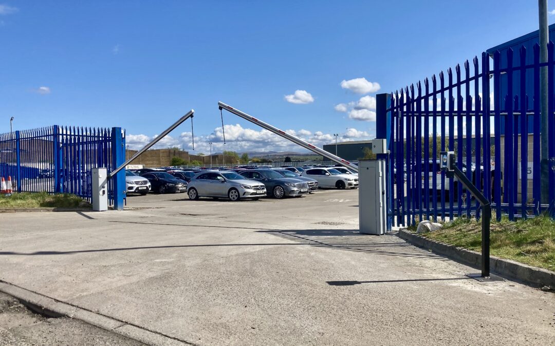 New Dual Automatic Car Park Barriers West Lothian