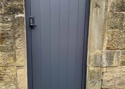 AES (SCOTLAND) LTD recently installed aluminium pedestrian gate in Edinburgh.