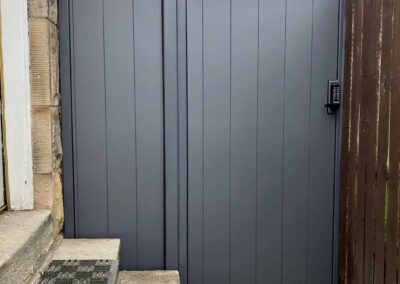 AES (SCOTLAND) LTD recently installed aluminium pedestrian gate in Edinburgh.