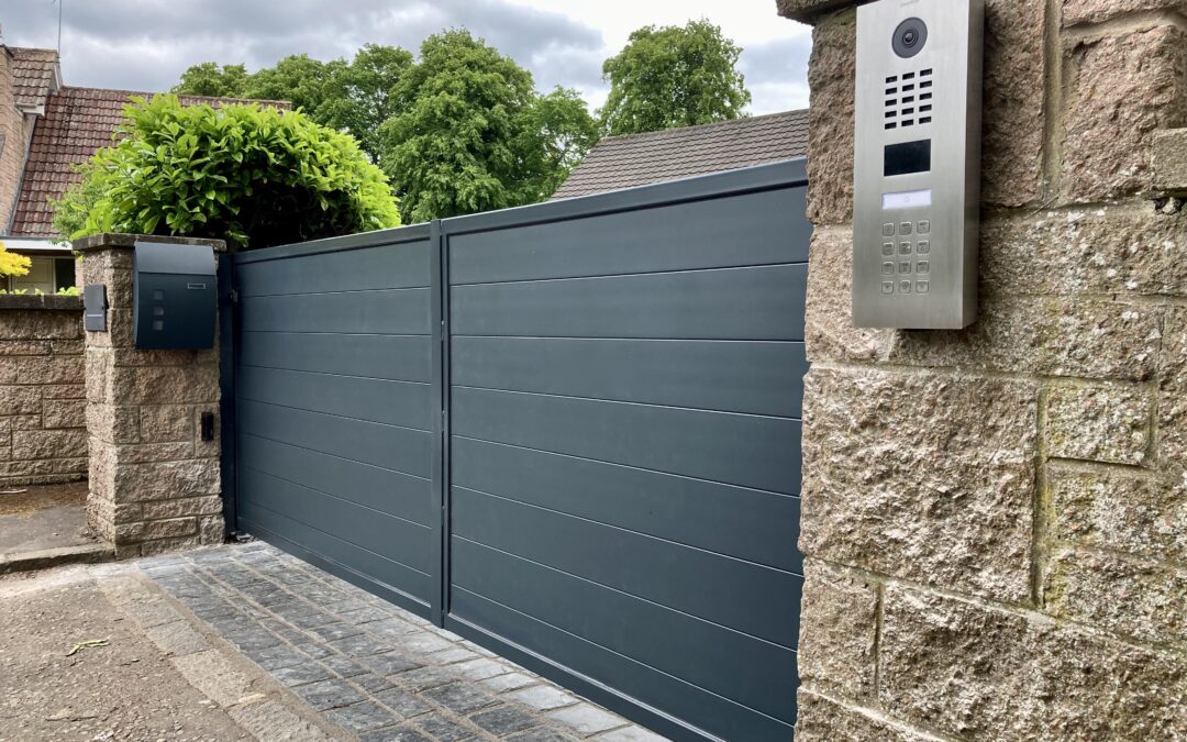 New Automatic Aluminium Driveway Gates Edinburgh