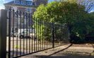 AES (SCOTLAND) LTD newly installed manual wrought iron driveway gates