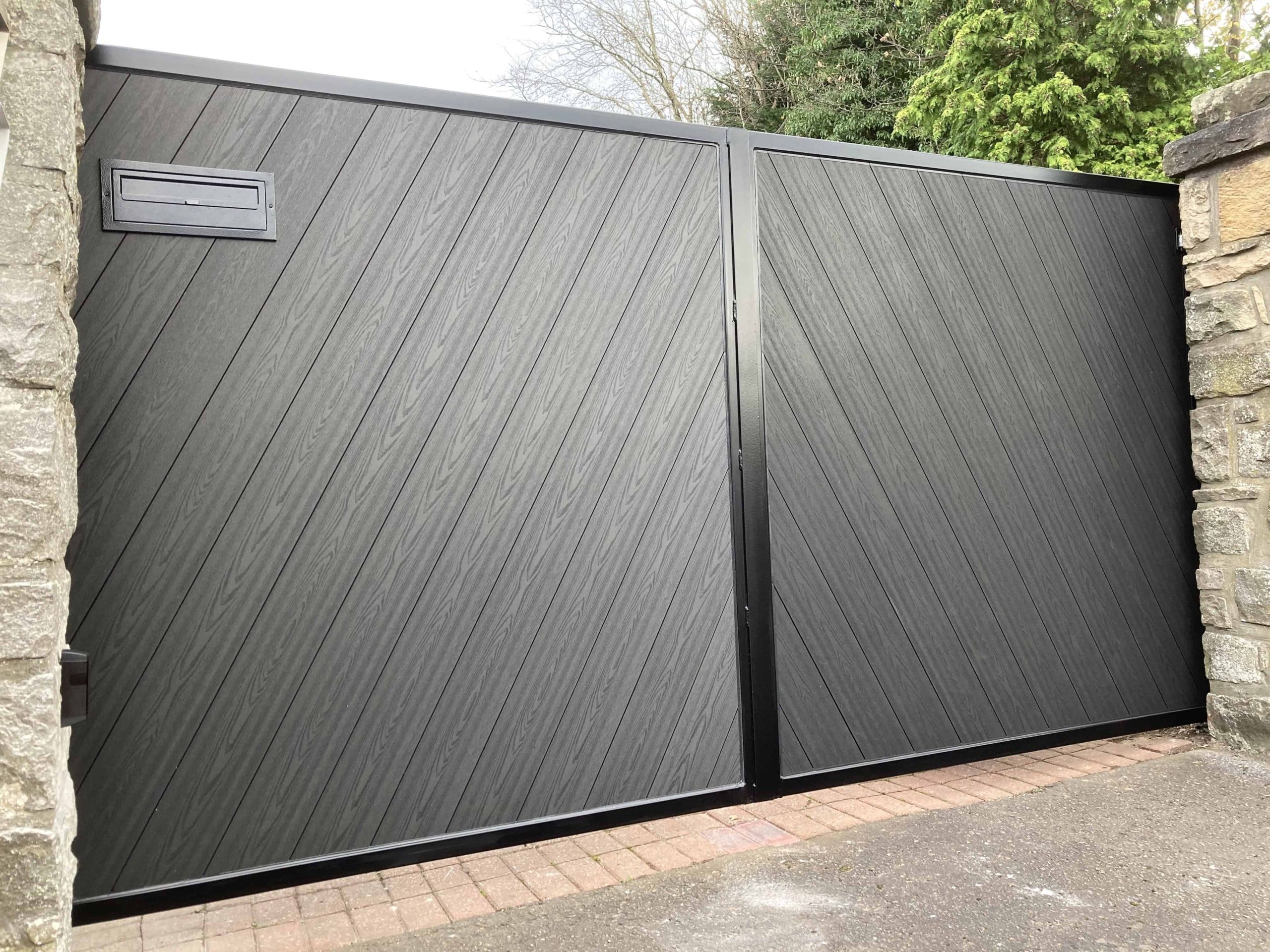 AES (SCOTLAND) LTD recently installed Electric Composite Gates in Edinburgh