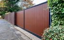 AES (SCOTLAND) LTD installed automatic aluminium cantilever sliding gate in Edinburgh
