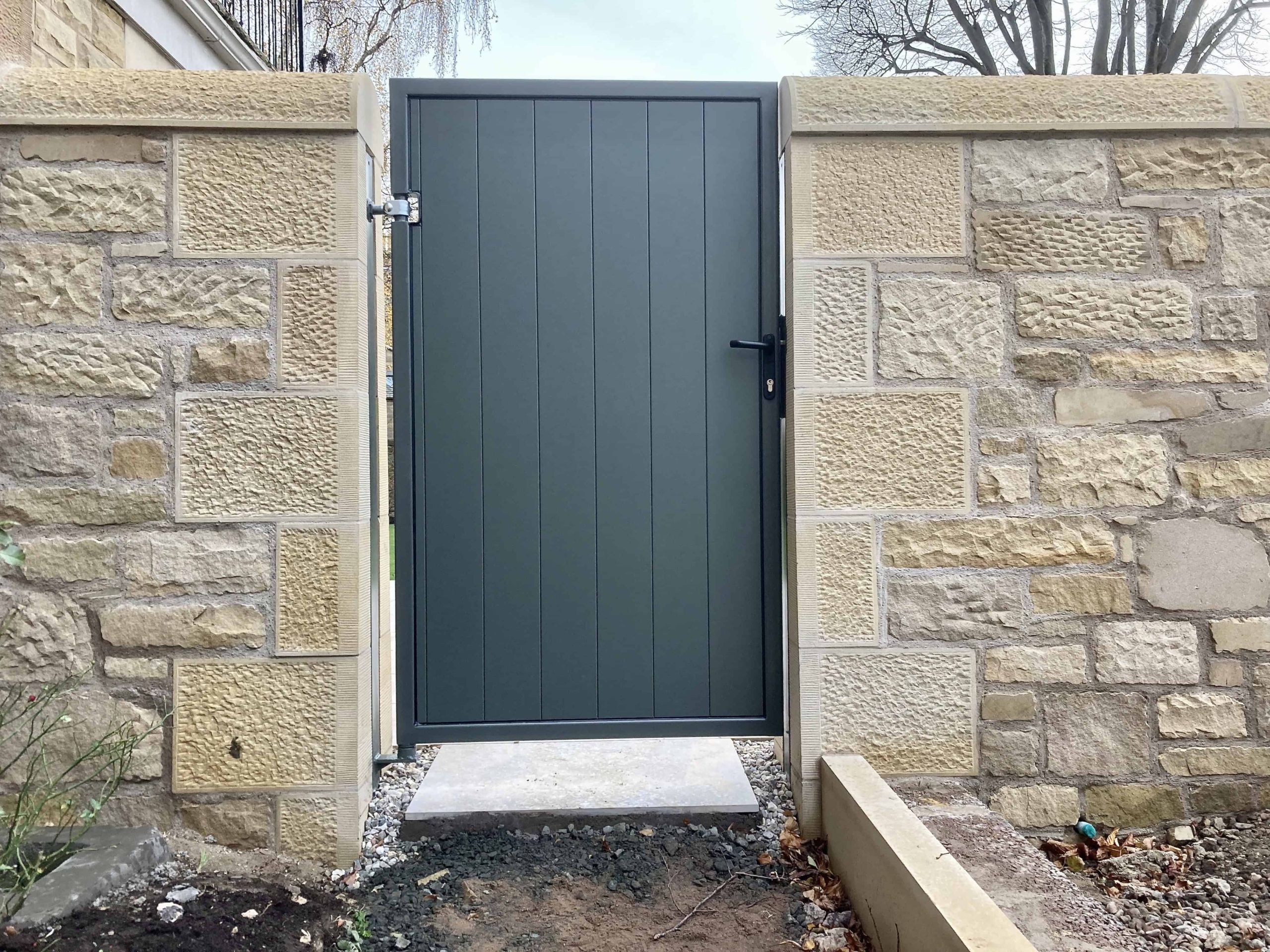 AES (SCOTLAND) LTD installed aluminium pedestrian gate in Edinburgh