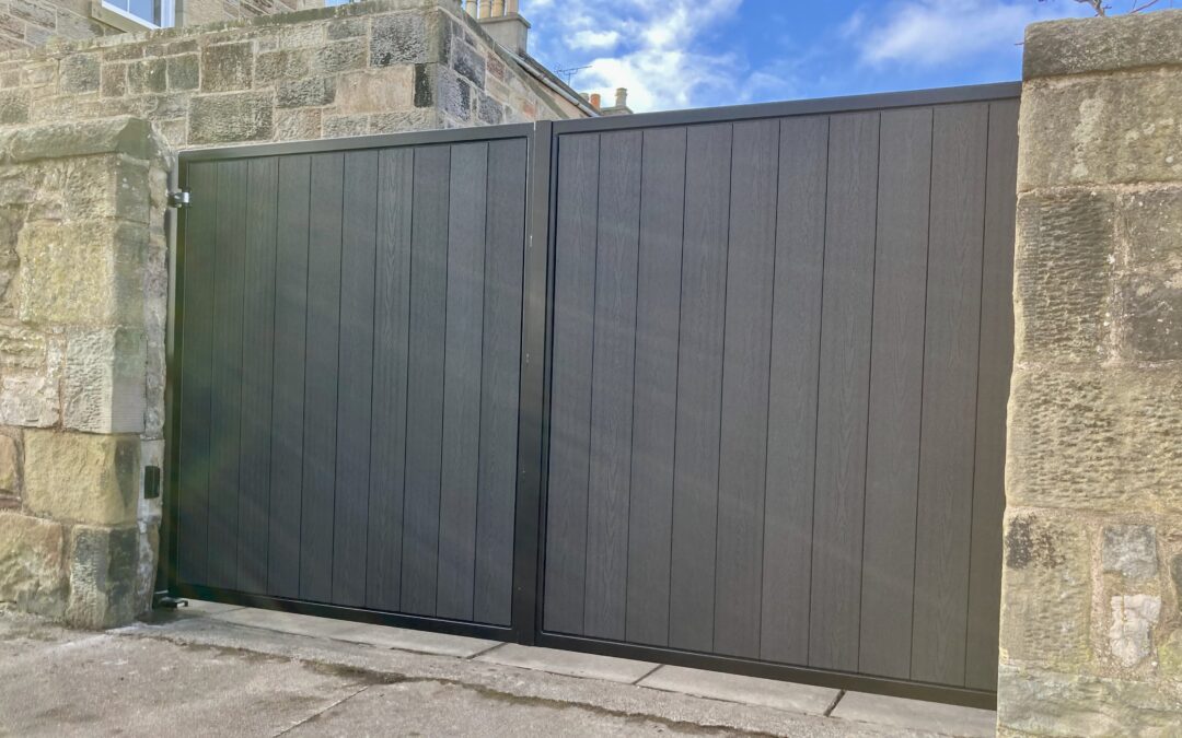 Automatic Composite Driveway Gates Edinburgh
