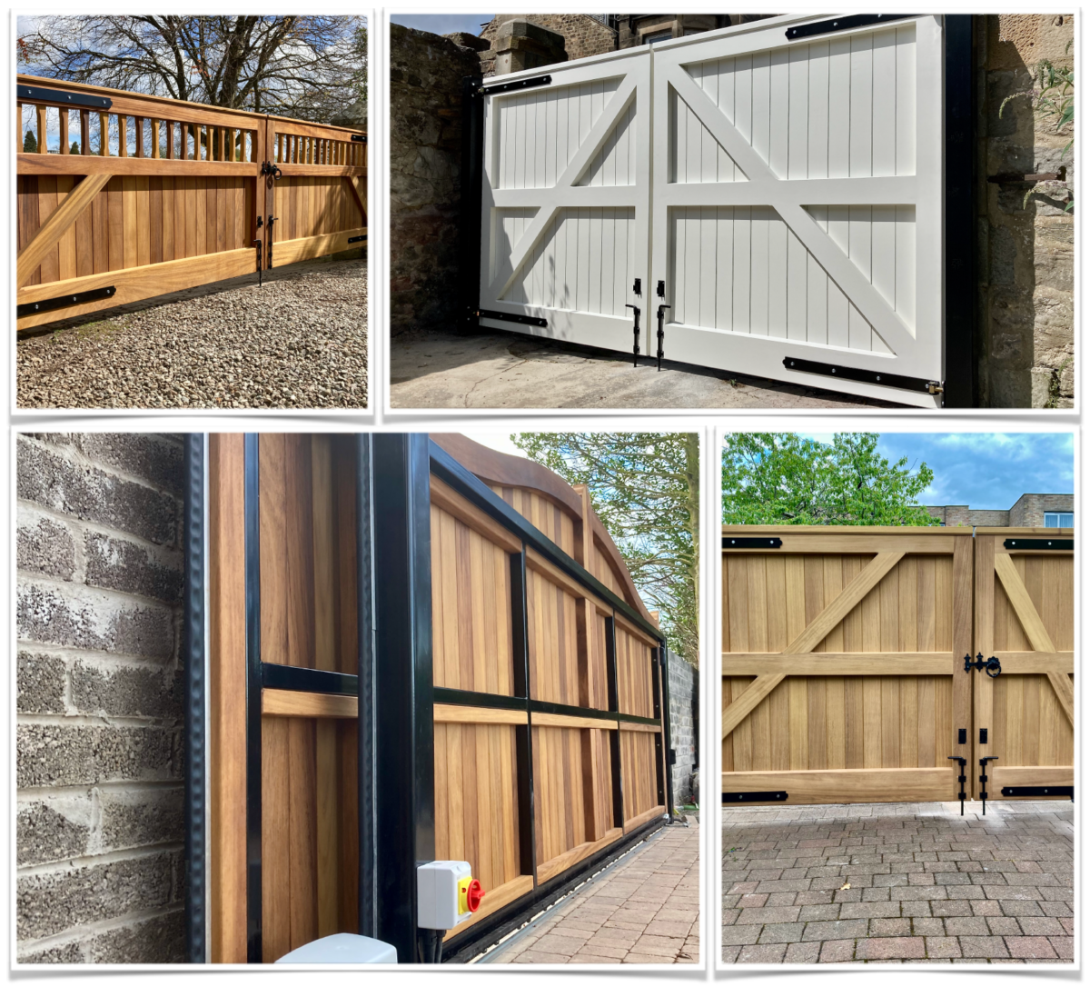 Bespoke Wooden Driveway Gates Installed Across Scotland