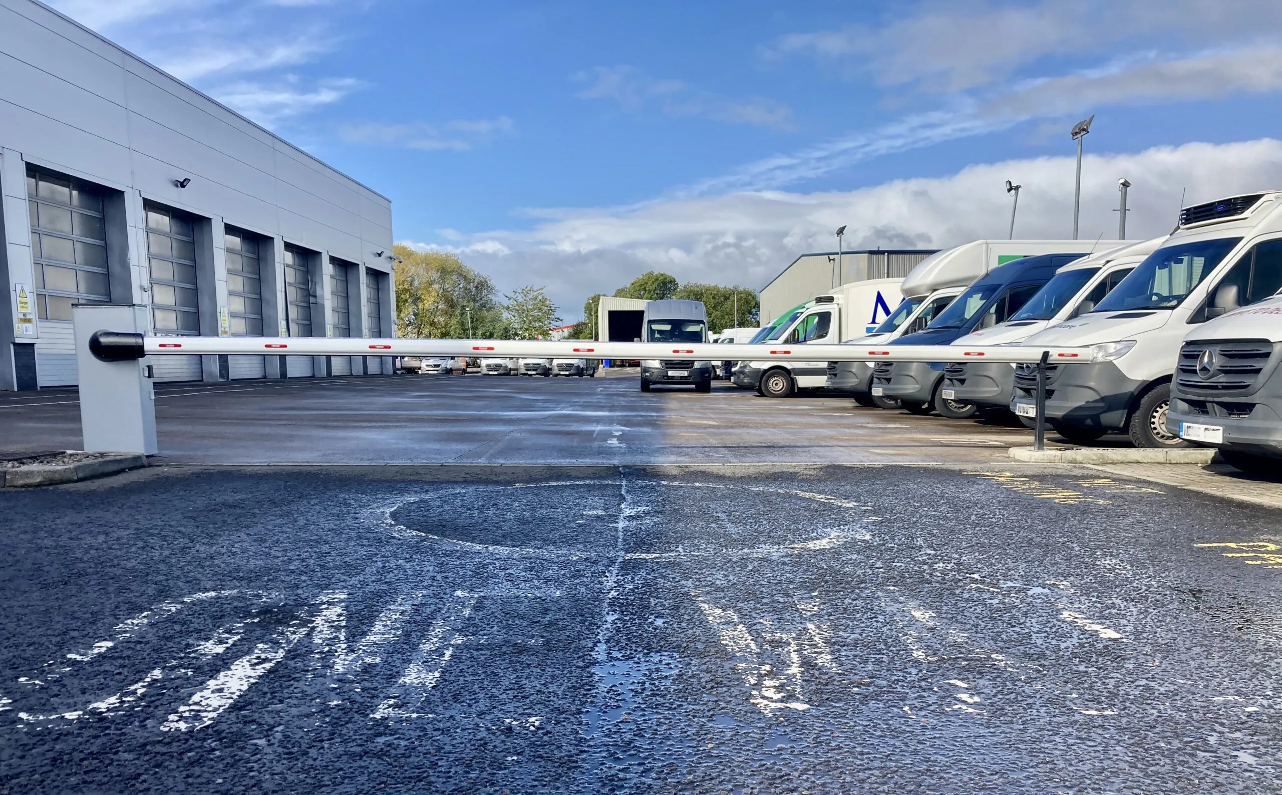Automatic car park barrier system installed in Scotland