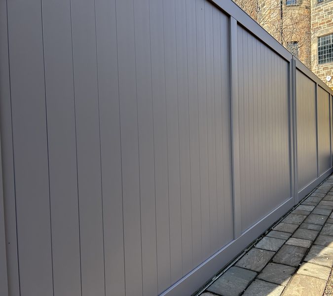 Premium Aluminium Bi-Parting Sliding Gates in Edinburgh