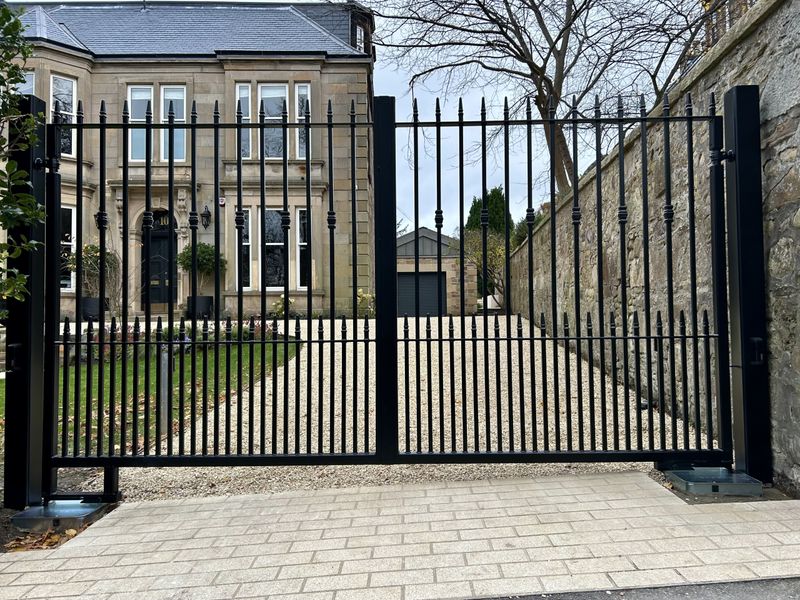 Electric Metal Swing Gate Installation in Edinburgh