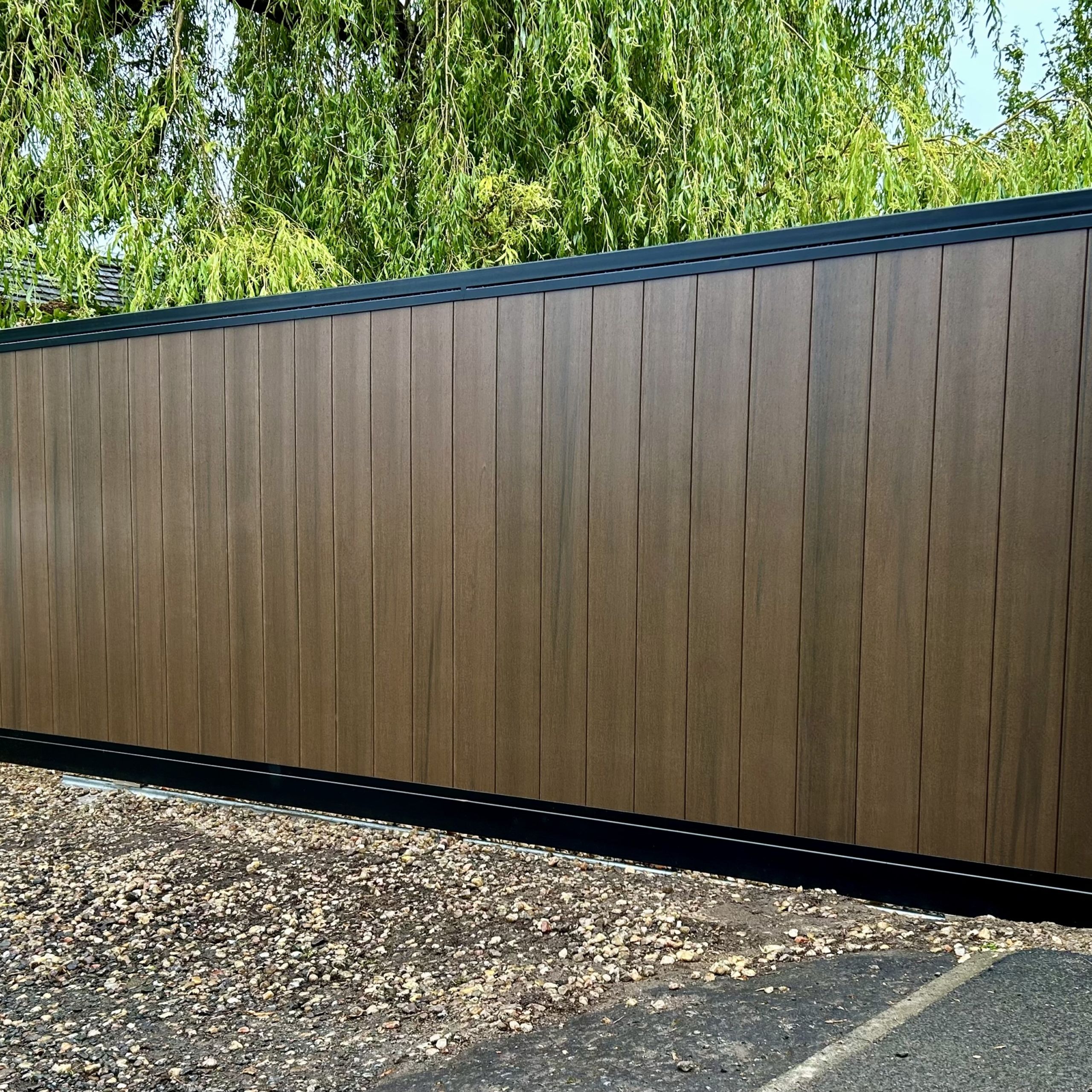Electric tracked sliding gate installed in Linlithgow